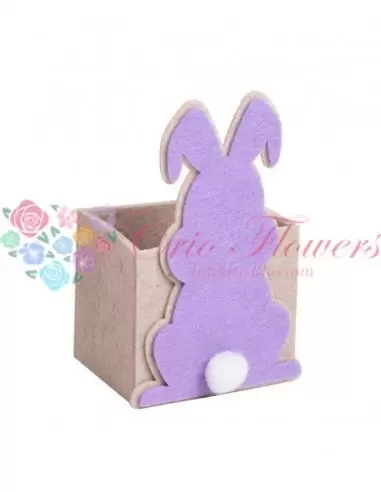 Lilac Rabbit Easter Basket